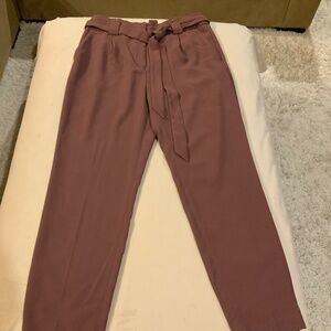 Express High Rise Ankle Rose Colored Sz 10